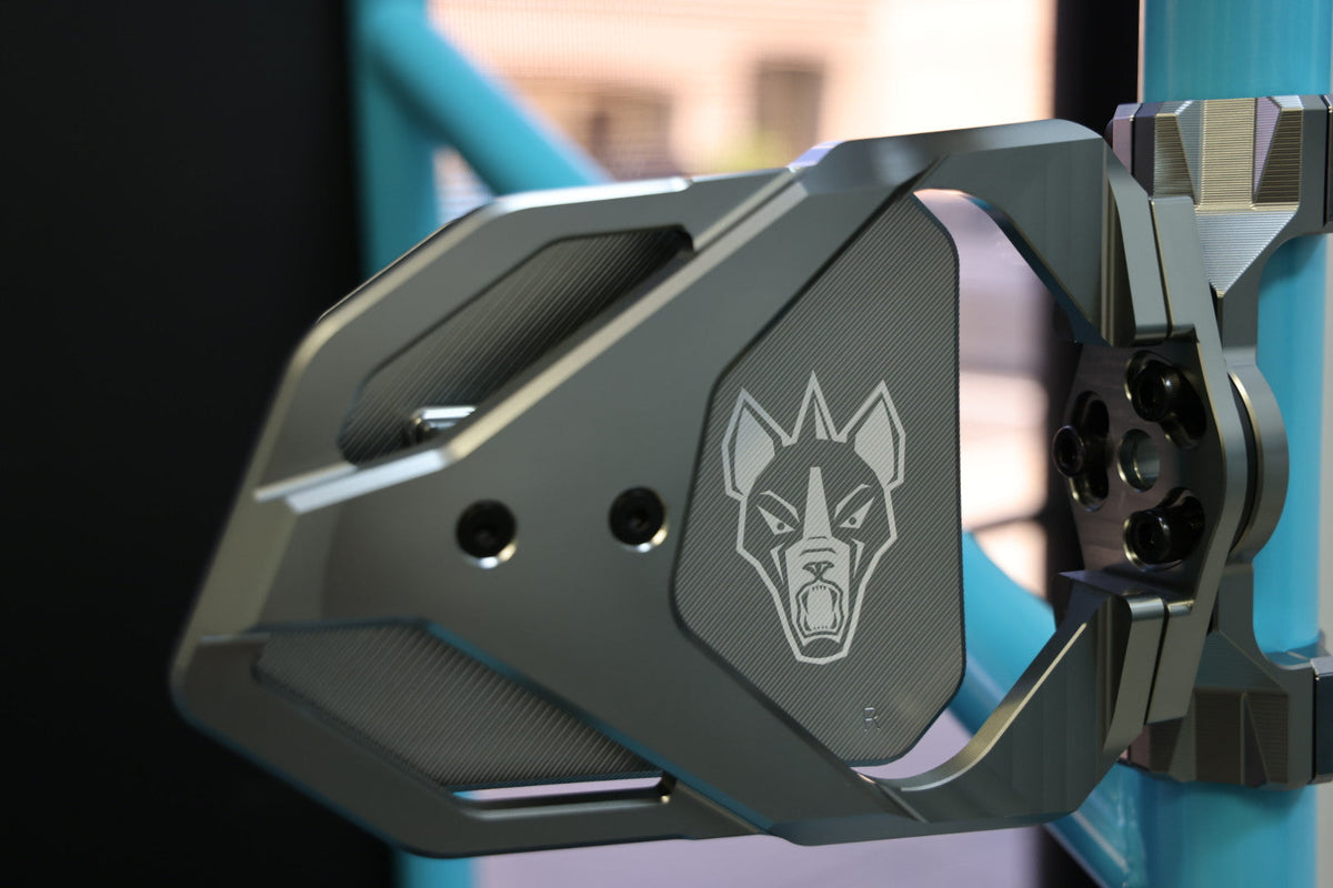 Cuero Race UTV Side Mirror Titanium (Set of 2)