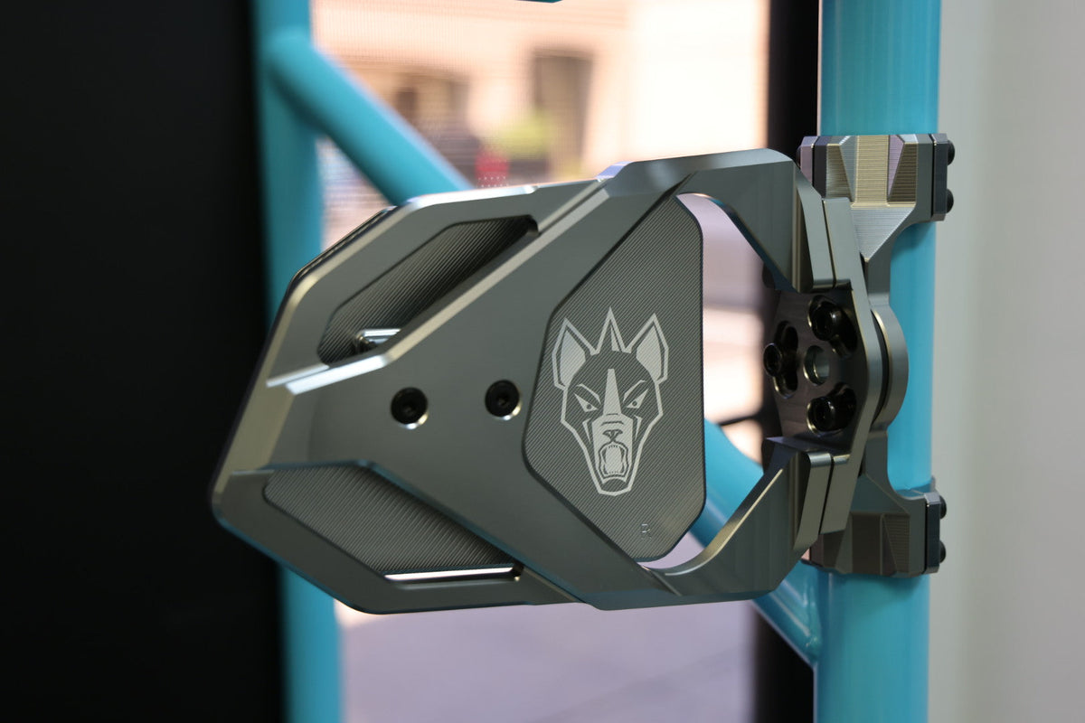 Cuero Race UTV Side Mirror Titanium (Set of 2)