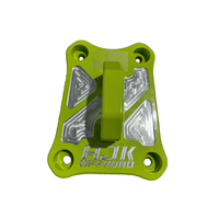 Polaris Pro R / Turbo R Billet Radius Rod Plate / Pull Plate  AJK Offroad Yes Lifted Lime
