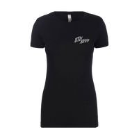 UTV Stereo Women's Signature T-Shirt with Silver Logo | UTVS-A-SHIRT-W-BLK