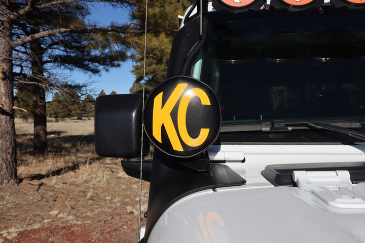Cover; 6" Vinyl Black w/ Yellow KC Soft (pr) - # 5102