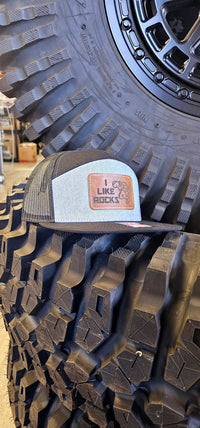 I LIKE ROCKS FLAT BILL HAT BLK/GREY HAT