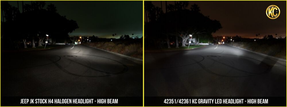 7" Gravity® LED DOT Headlight - Driving Beam - Pair - Universal / 97-06 Jeep TJ - # 42361