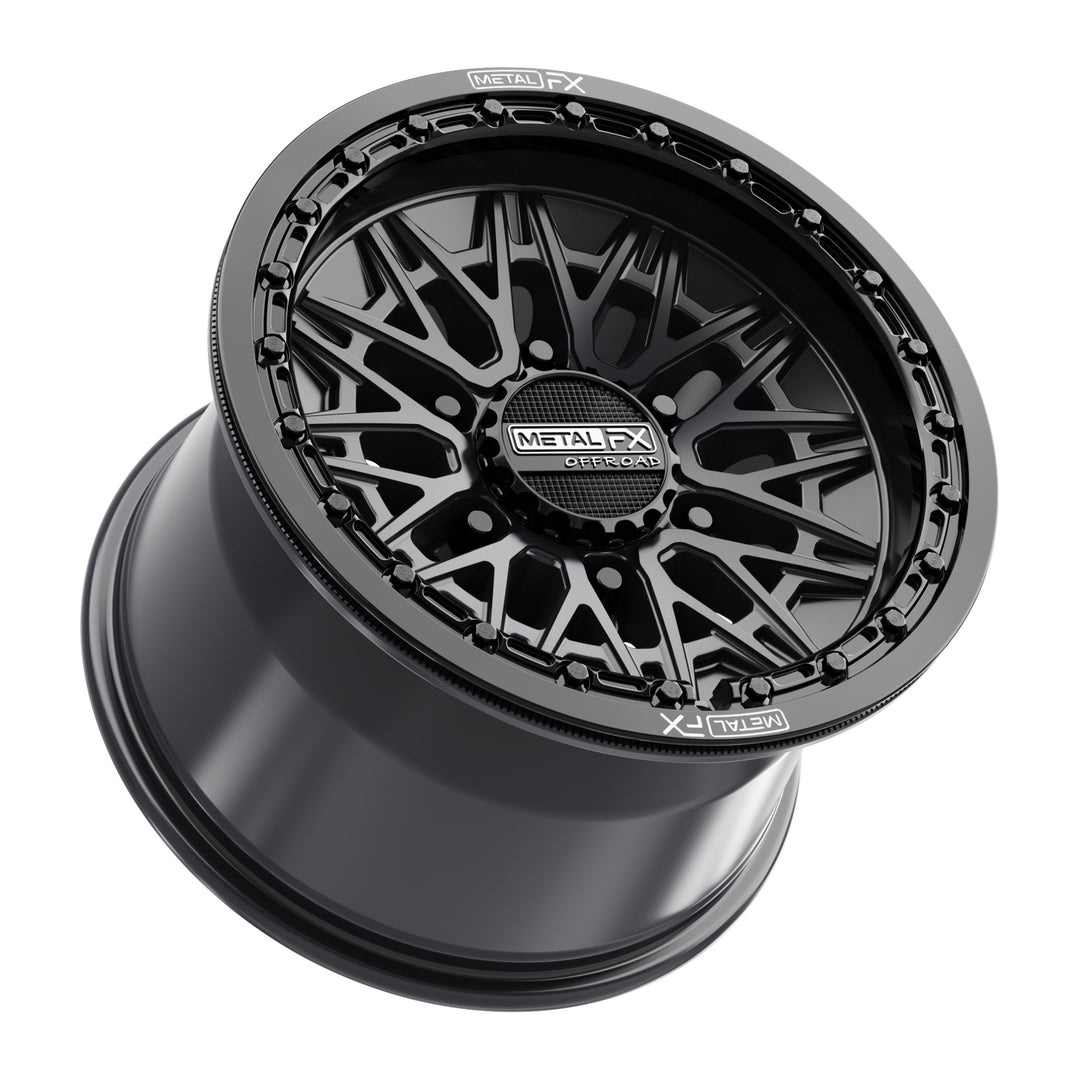 Alpha 6R Beadlock | Satin Black w/ Gloss Black Ring
