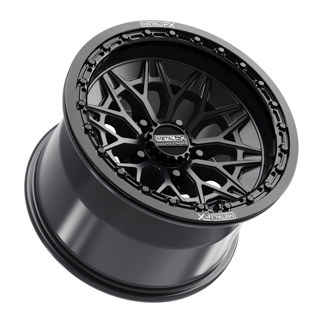 Alpha R Beadlock | Satin Black w/ Gloss Black Ring