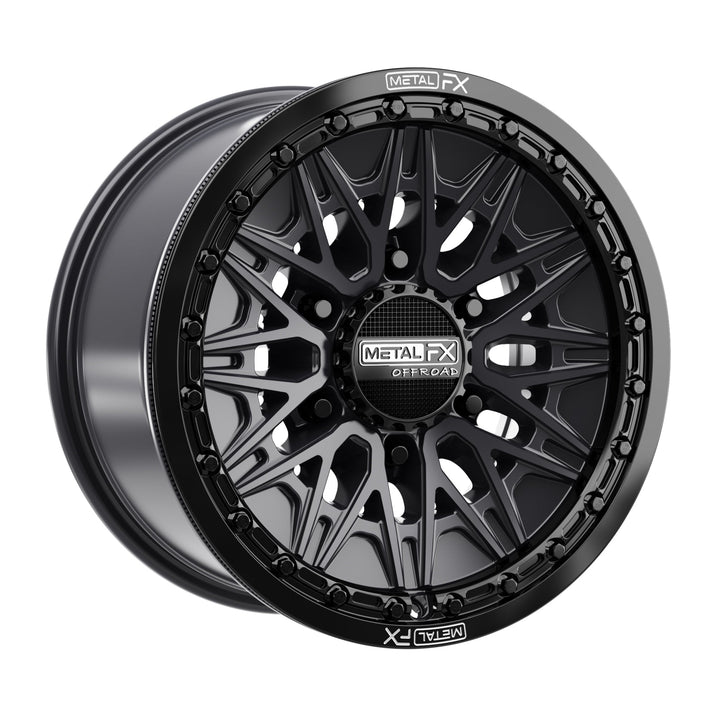 Alpha 6R Beadlock | Satin Black w/ Gloss Black Ring