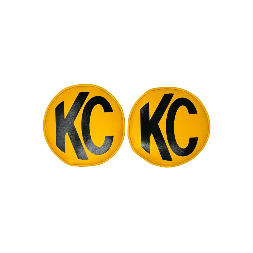 Cover; Retro 6" Vinyl Yellow w/ Black KC Soft (pr) - # 5101