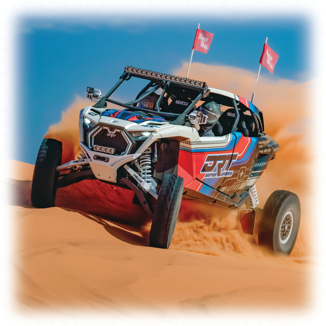 DRT Polaris RZR Pro R /Pro S/Turbo R 2022+ riding on sand with the V2.0 Front Winch Bumper