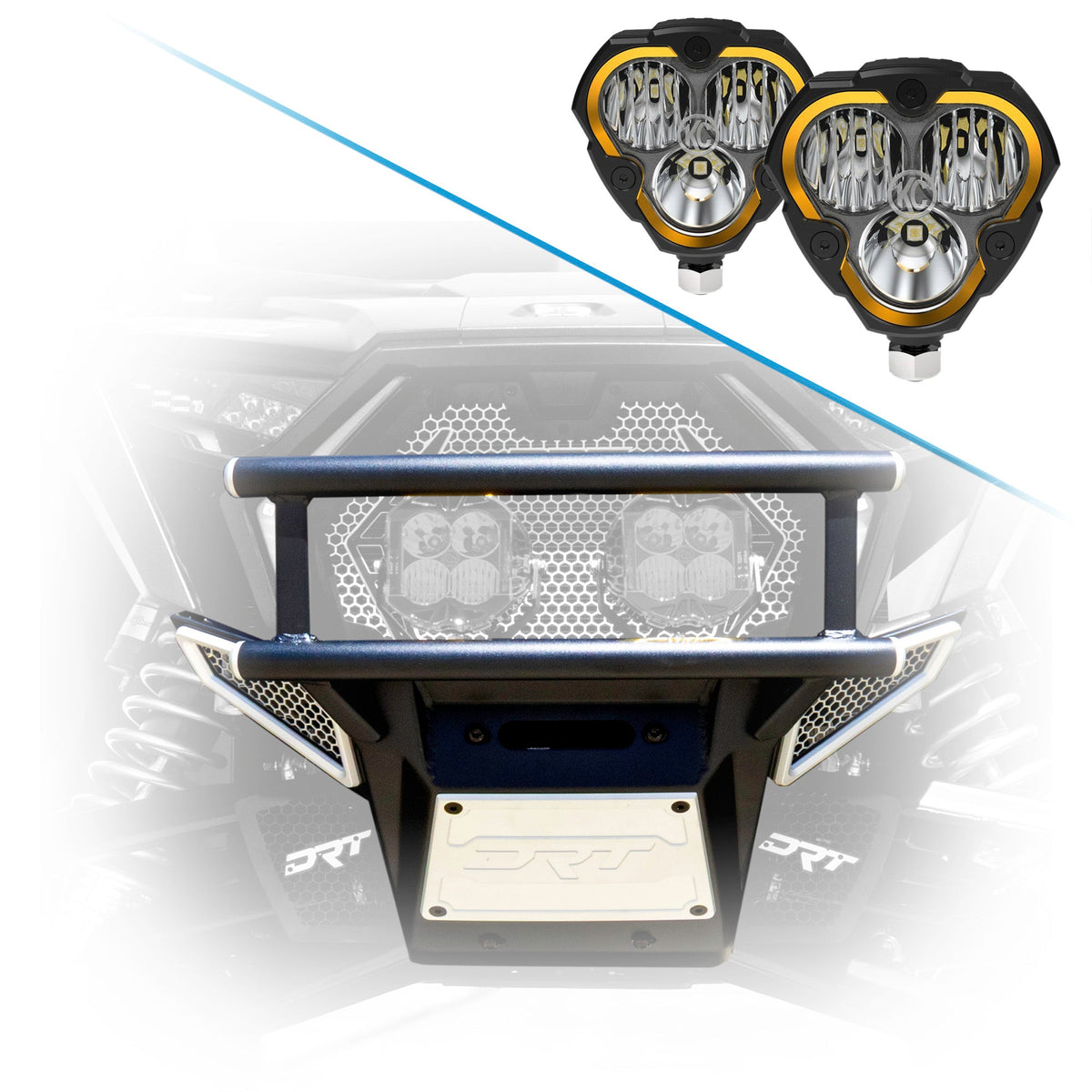 DRT Motorsports Desert Runner Winch Bumper for Polaris RZR Pro R /Pro S/Turbo R 2022+