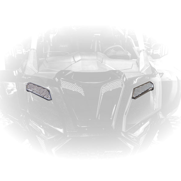DRT Motorsports Billet Aluminum Front Fender Intake Mesh Kit for Polaris 2025+ RZR Pro XP/Pro S /Pro R