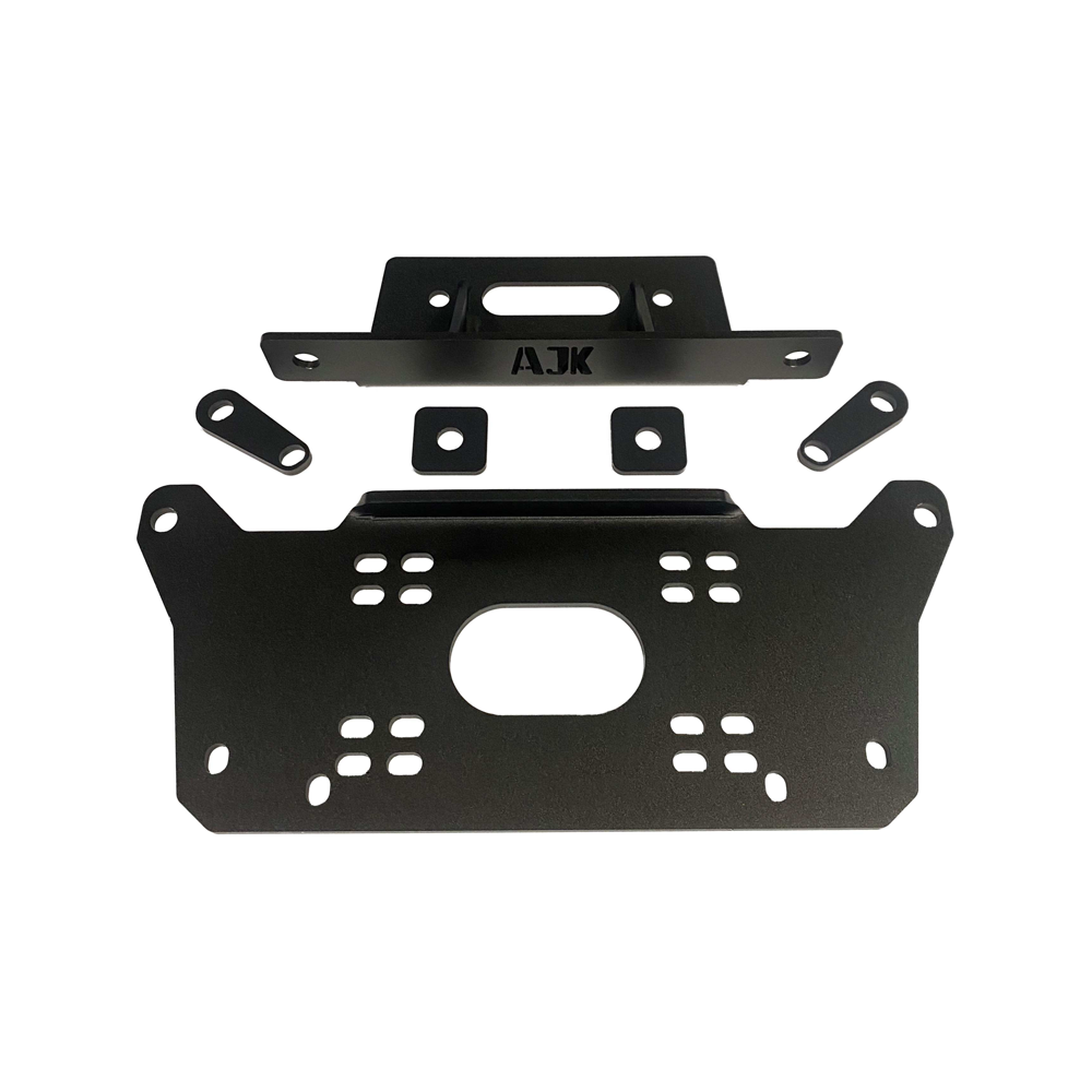 Honda Talon Winch Plate by AJK Offroad Product View Front