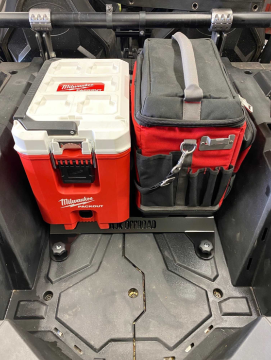 POLARIS RZR Packout Mount Short by AJK Offroad Cooler and one Kit
