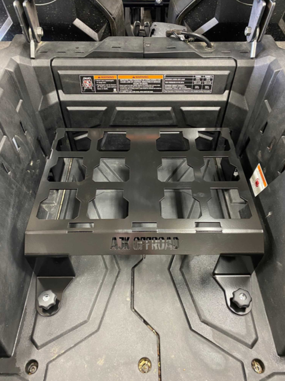 Polaris RZR Packout Mount Tall by AJK Offroad Front View