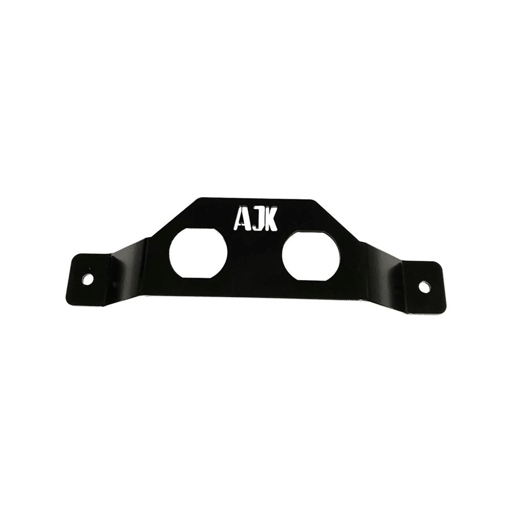 Battery Terminal Relocation Kit by AJK Offroad Black Bracket top down view