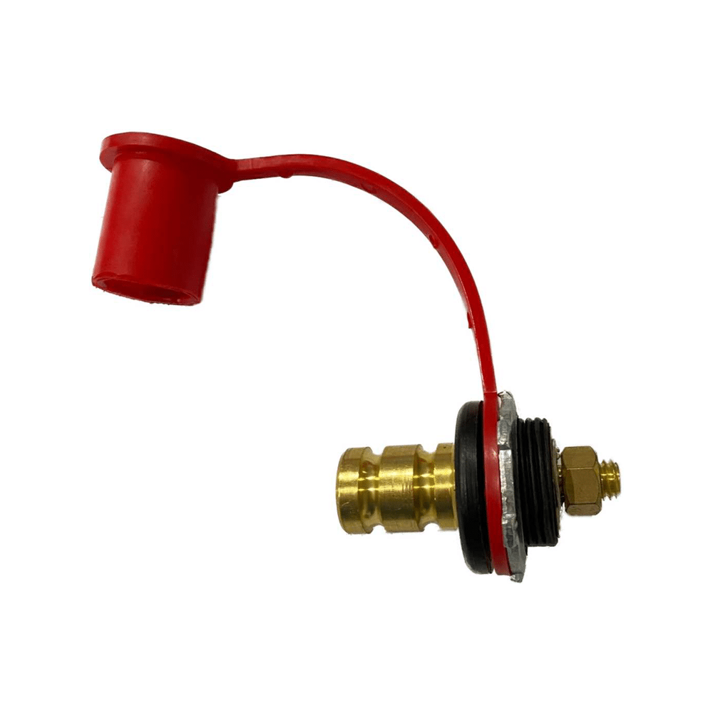 Battery Terminal Relocation Kit by AJK Offroad  red part