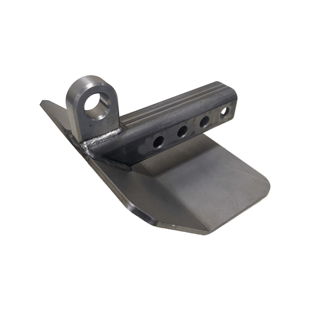Hitch Skid with Recovery Point AJK Offroad Back Angle View