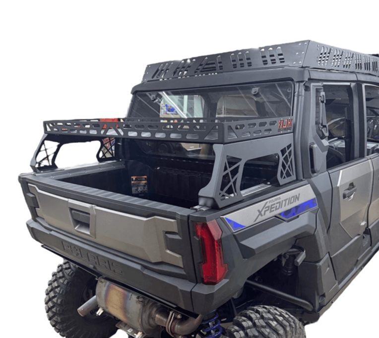 Polaris Xpedition Short Headache Rack 3/4 Rack by AJK Offroad Right Side Angle View