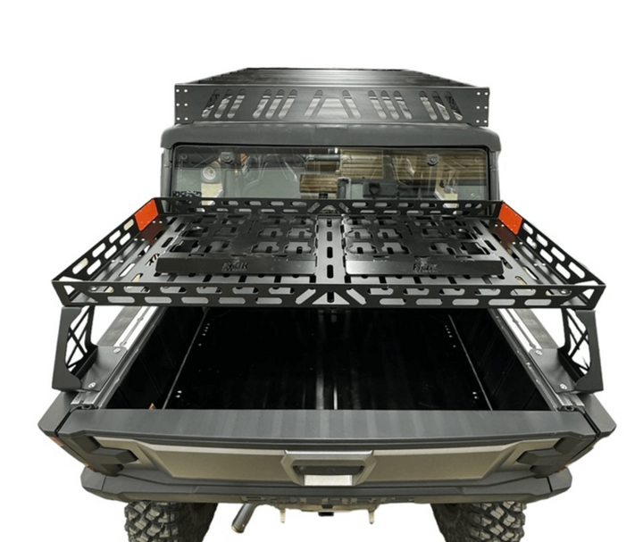 Polaris Xpedition Short Headache Rack 3/4 Rack by AJK Offroad Back Top View 