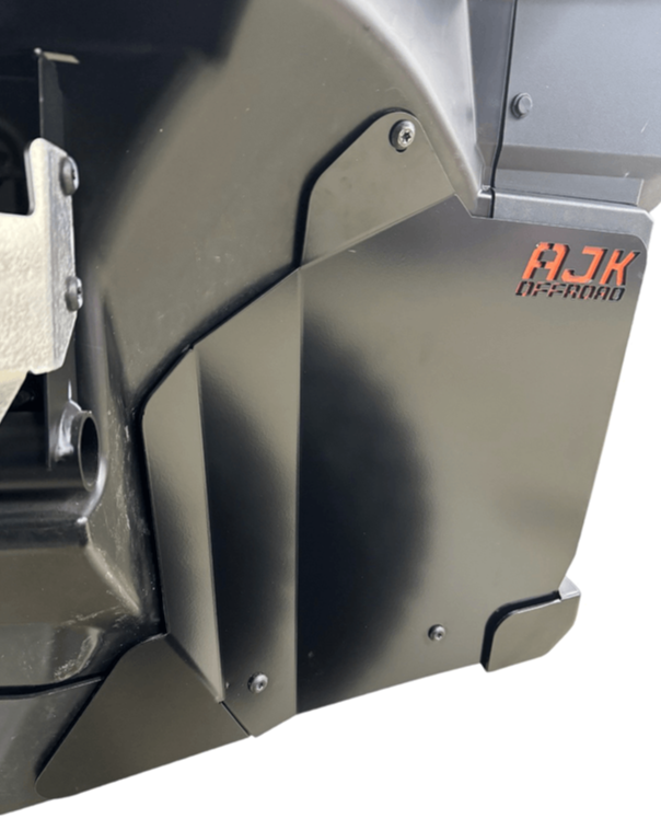 Polaris Xpedition Inner Fender Guards by AJK Offroad Left Angle Close Up View