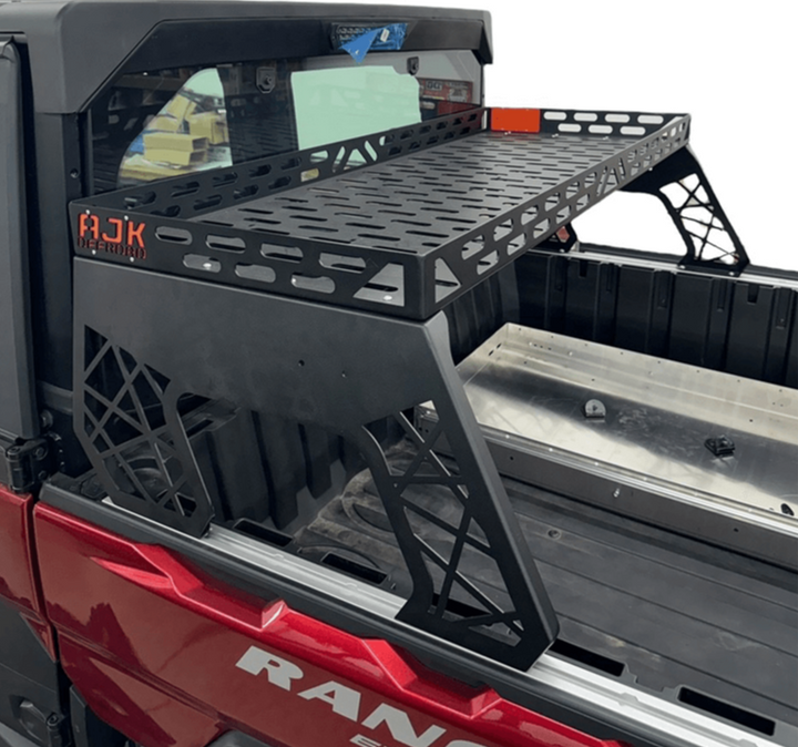 Polaris Ranger 1500XD Short Headache Rack 3/4 Rack by AJK Offroad High Side View