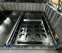 Polaris Ranger 1500XD Bed Drawer by AJK Offroad Close Up of Closed Bed Drawer with No Gear