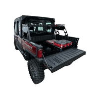 Polaris Ranger 1500XD Bed Drawer by AJK Offroad Side View with Gear Stored