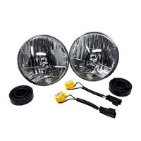 7" H4 DOT Halogen Headlights - Driving Beam - Pair - 07-18 Jeep JK - # 42302