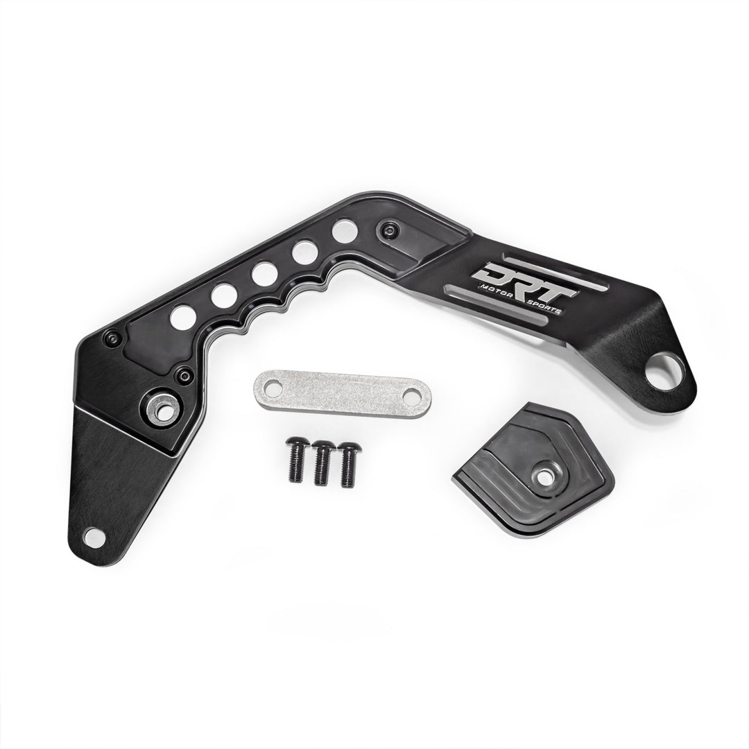 CNC-machined 6061 aluminum grab handle for Can-Am Maverick R, adds finger-groove grip