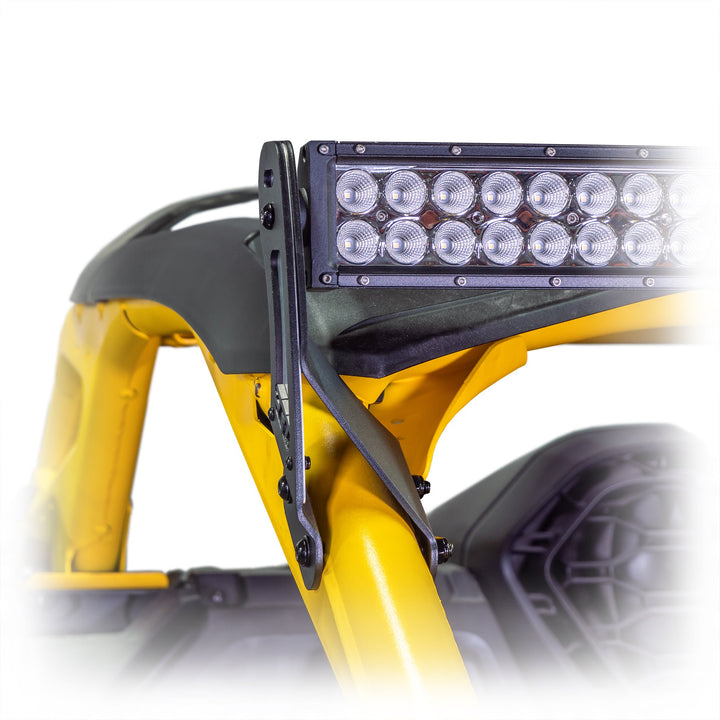Multilayer steel/aluminum bracket kit for Can-Am Maverick R, durable powder coat finish