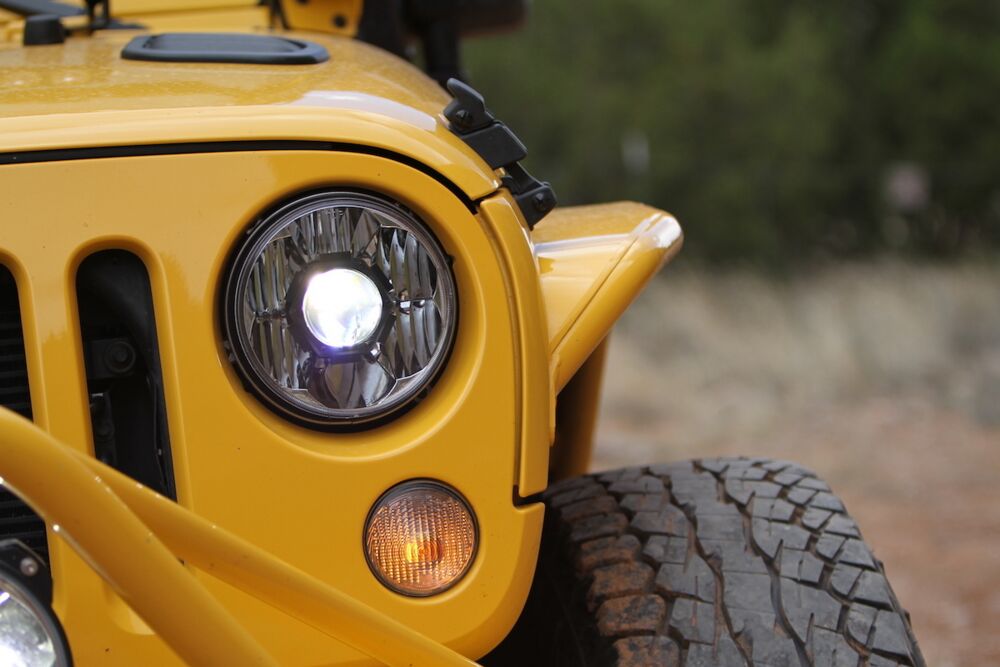 7" Gravity® LED Pro DOT Headlight - Driving Beam - Single - Universal / 07-18 Jeep JK - # 4234