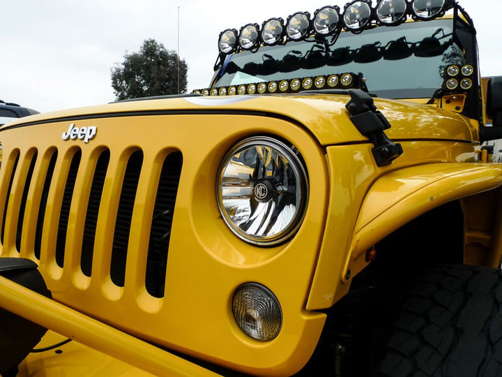 7" Gravity® LED DOT Headlight - Driving Beam - Single - 07-18 Jeep JK - # 4235