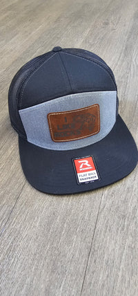 I LIKE ROCKS FLAT BILL HAT BLK/GREY HAT