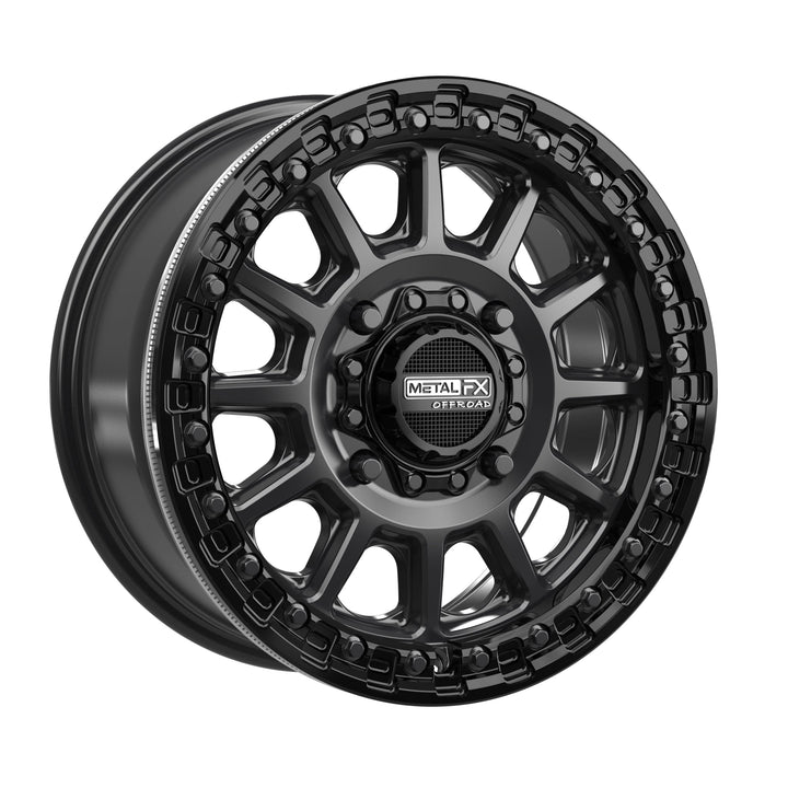 Rampage Beadlock | Satin Black w/ Gloss Black Ring