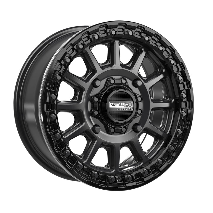 Rampage Beadlock | Satin Black w/ Gloss Black Ring