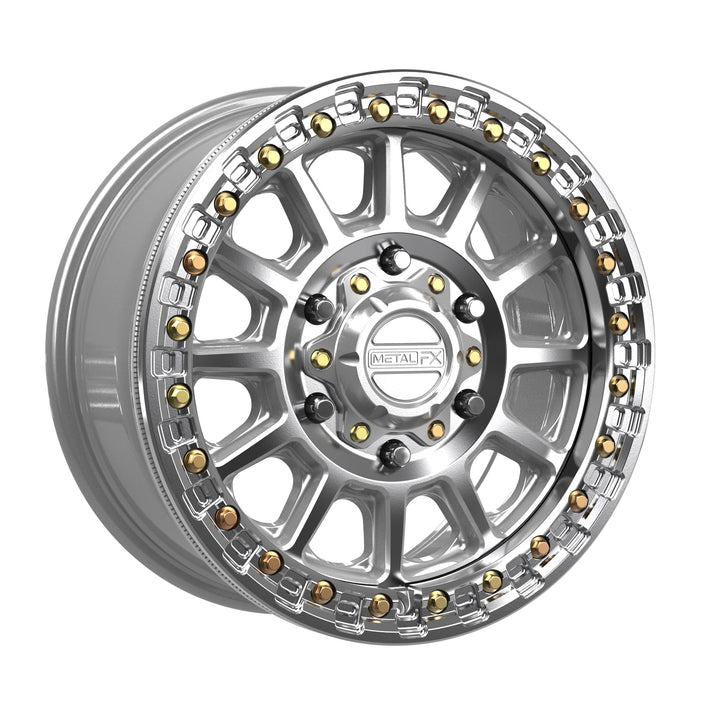 Rampage 6R Beadlock | Gloss Silver Machined