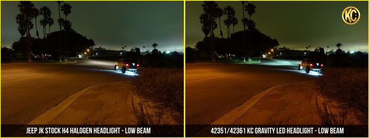 7" Gravity® LED DOT Headlight - Driving Beam - Single - Universal / 97-06 Jeep TJ - # 4236