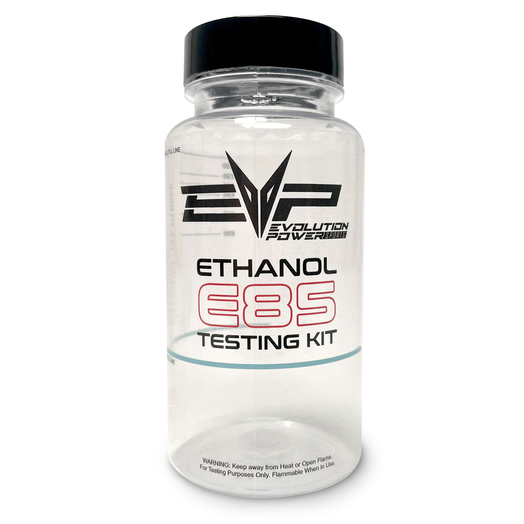EVP E85 Ethanol Testing Kit — wide-mouth pump-nozzle compatible tester