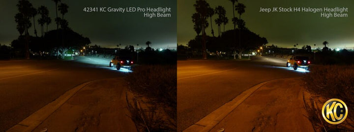 7" Gravity® LED Pro DOT Headlight - Driving Beam - Single - Universal / 07-18 Jeep JK - # 4234