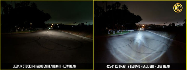 7" Gravity® LED Pro DOT Headlight - Driving Beam - Pair - Universal / 07-18 Jeep JK - # 42341