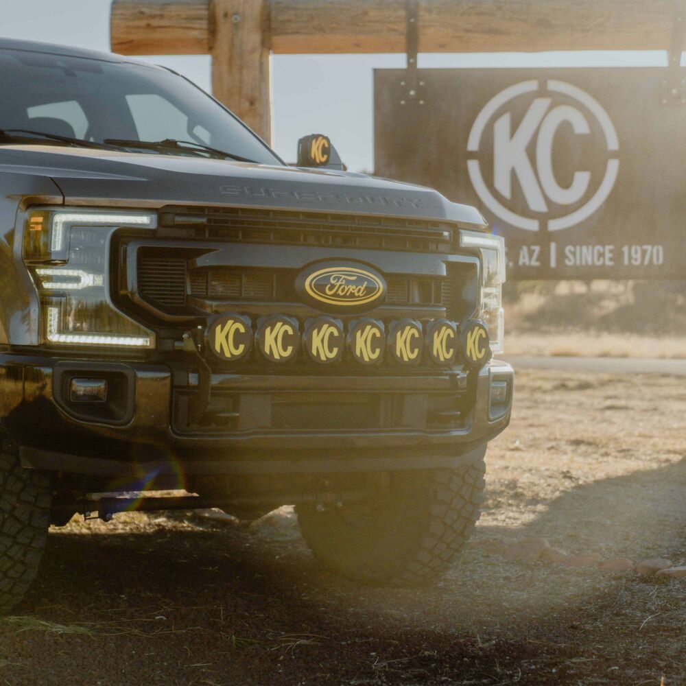 Gravity® LED Pro6 - 7-Light Bar Kit - Front Bumper - GEN4-5 17-24 Ford Super Duty - # 91346