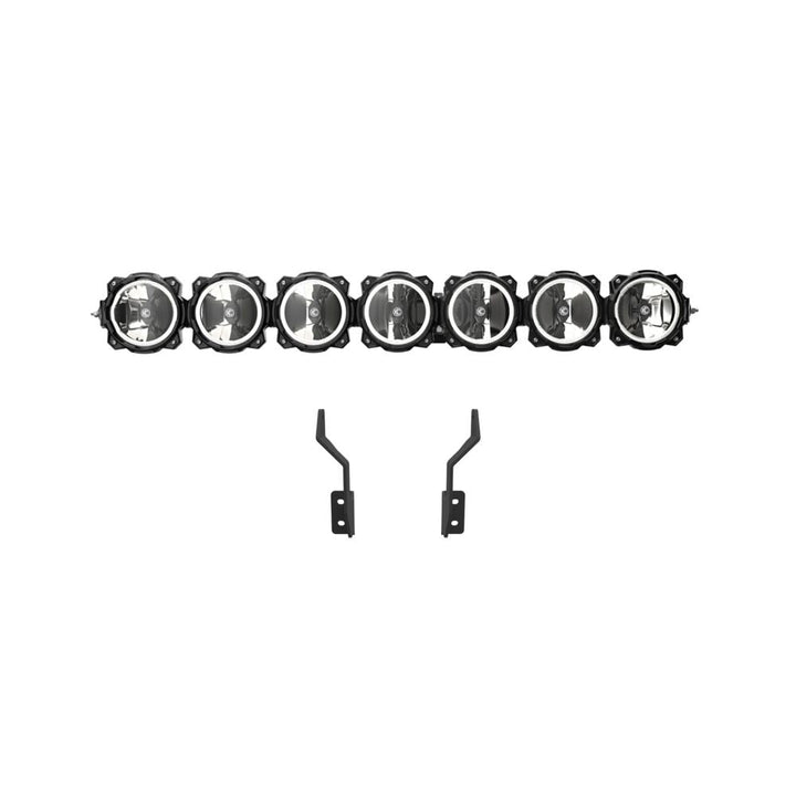 Gravity® LED Pro6 - 7-Light Bar Kit - Front Bumper - GEN4-5 17-24 Ford Super Duty - # 91346