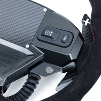 EVP.MOde Multifunction Steering Wheel with Carbon Fiber Paddles and Quick-Release Hub Adapter Kit for Can-Am Maverick R