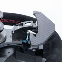 EVP.MOde Multifunction Steering Wheel with Carbon Fiber Paddles and Quick-Release Hub Adapter Kit for Can-Am Maverick R