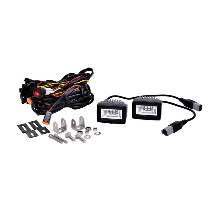 2" C-Series C2 LED - 2-Light System - Backup - 20W Flood Beam - # 519
