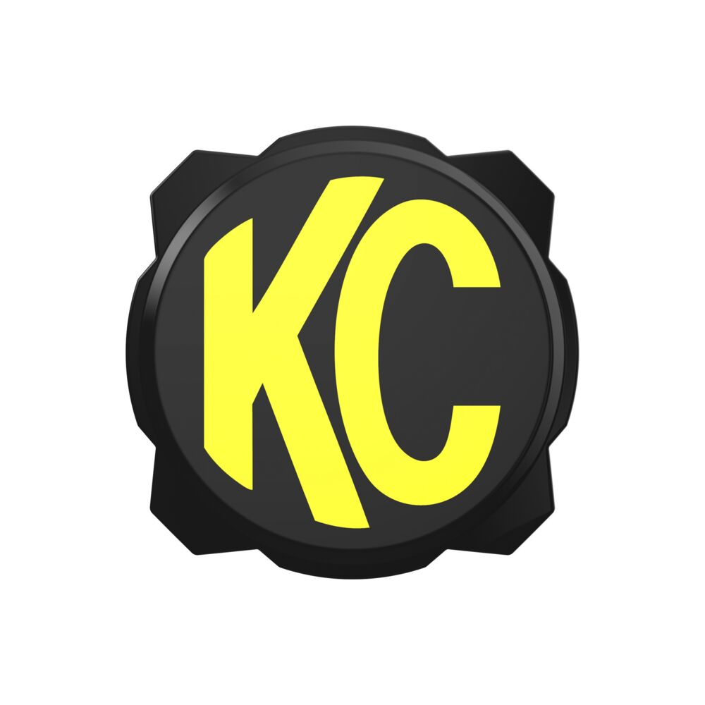 Gravity® Titan/Pro6 6" Light Cover - Black / Yellow KC Logo - # 5111