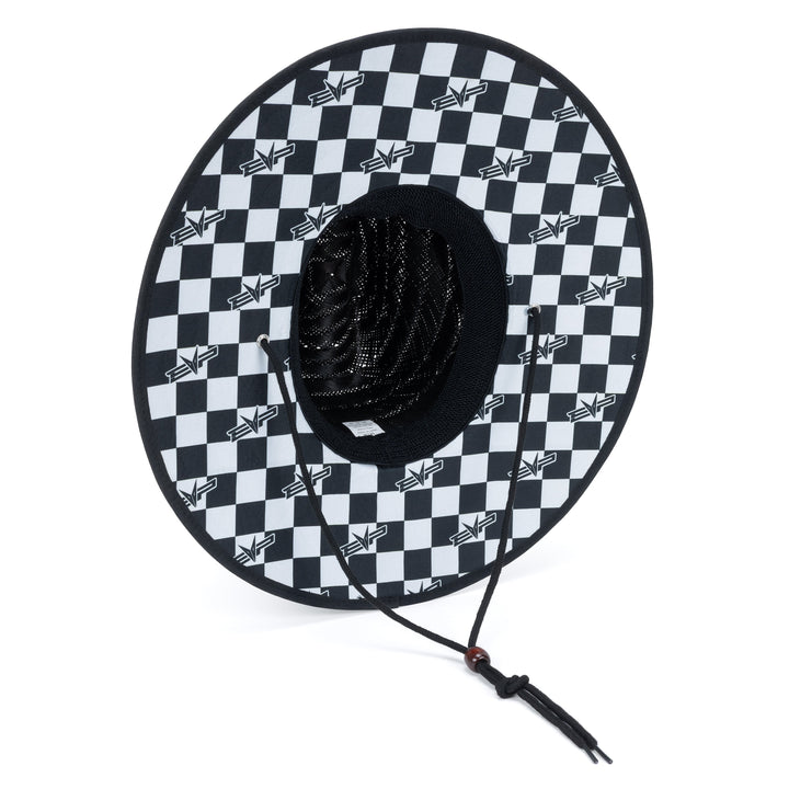 EVP Black Checkered Sun Hat
