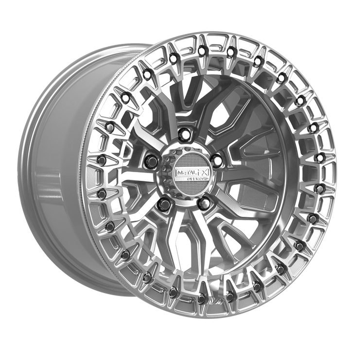 Mayhem R Beadlock | Gloss Silver Machined