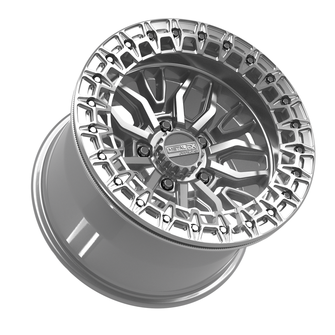 Mayhem R Beadlock | Gloss Silver Machined