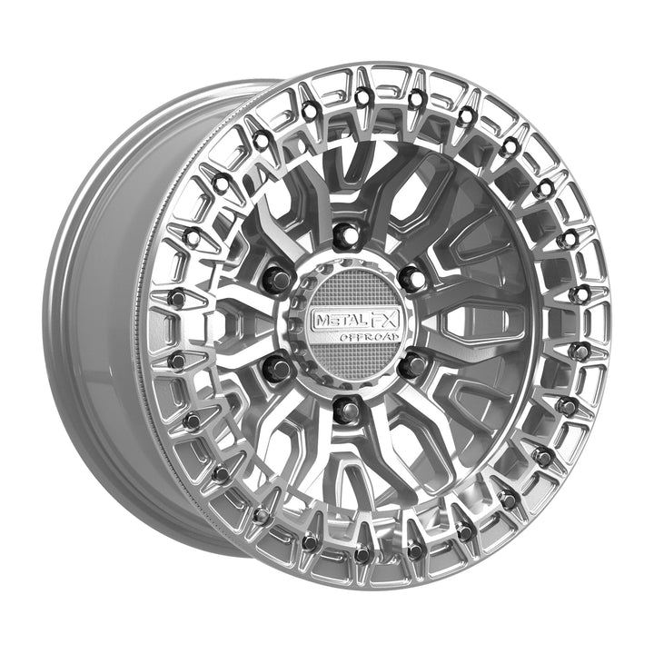 Mayhem 6R Beadlock | Gloss Silver Machined
