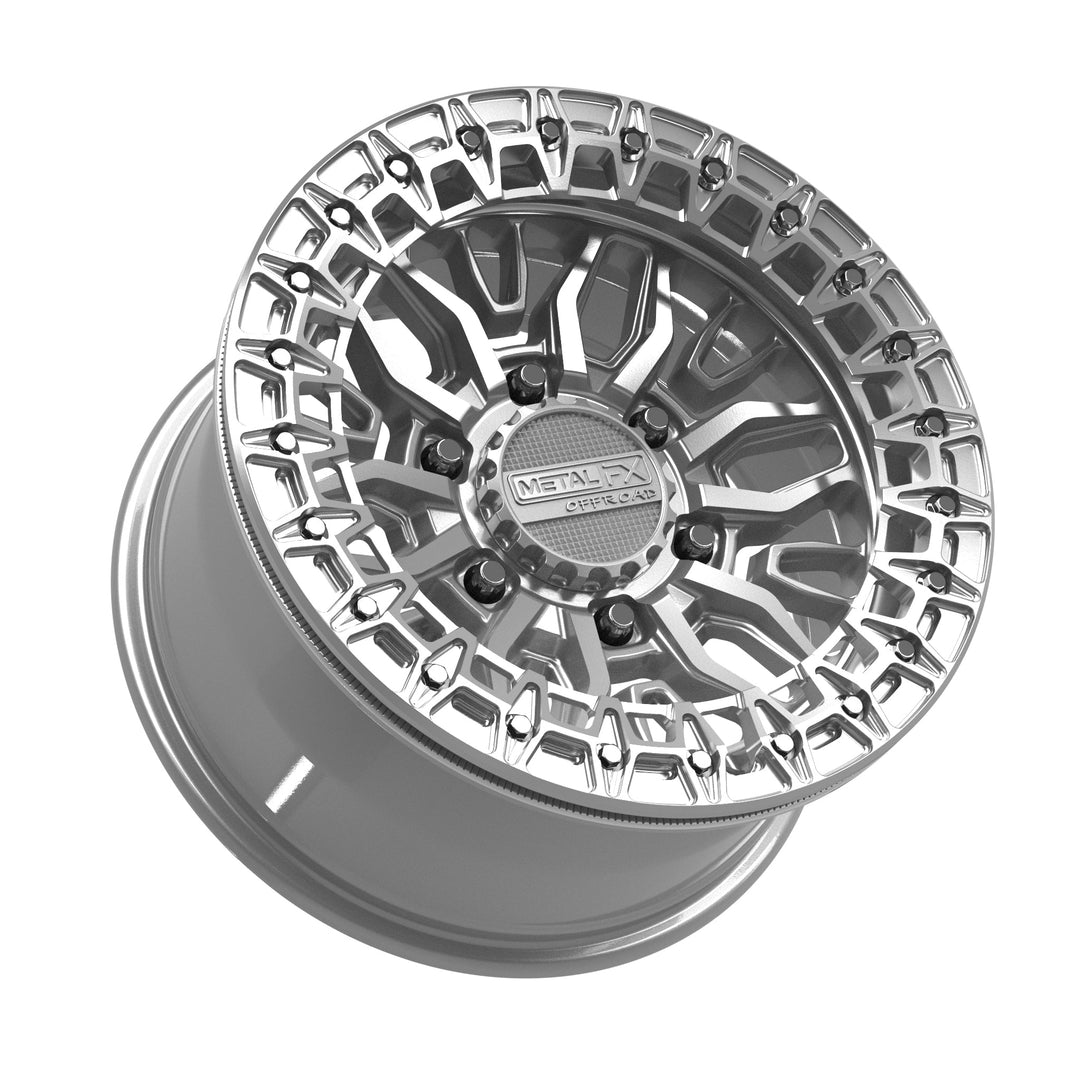Mayhem 6R Beadlock | Gloss Silver Machined